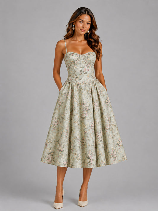 Corset Midi Dress