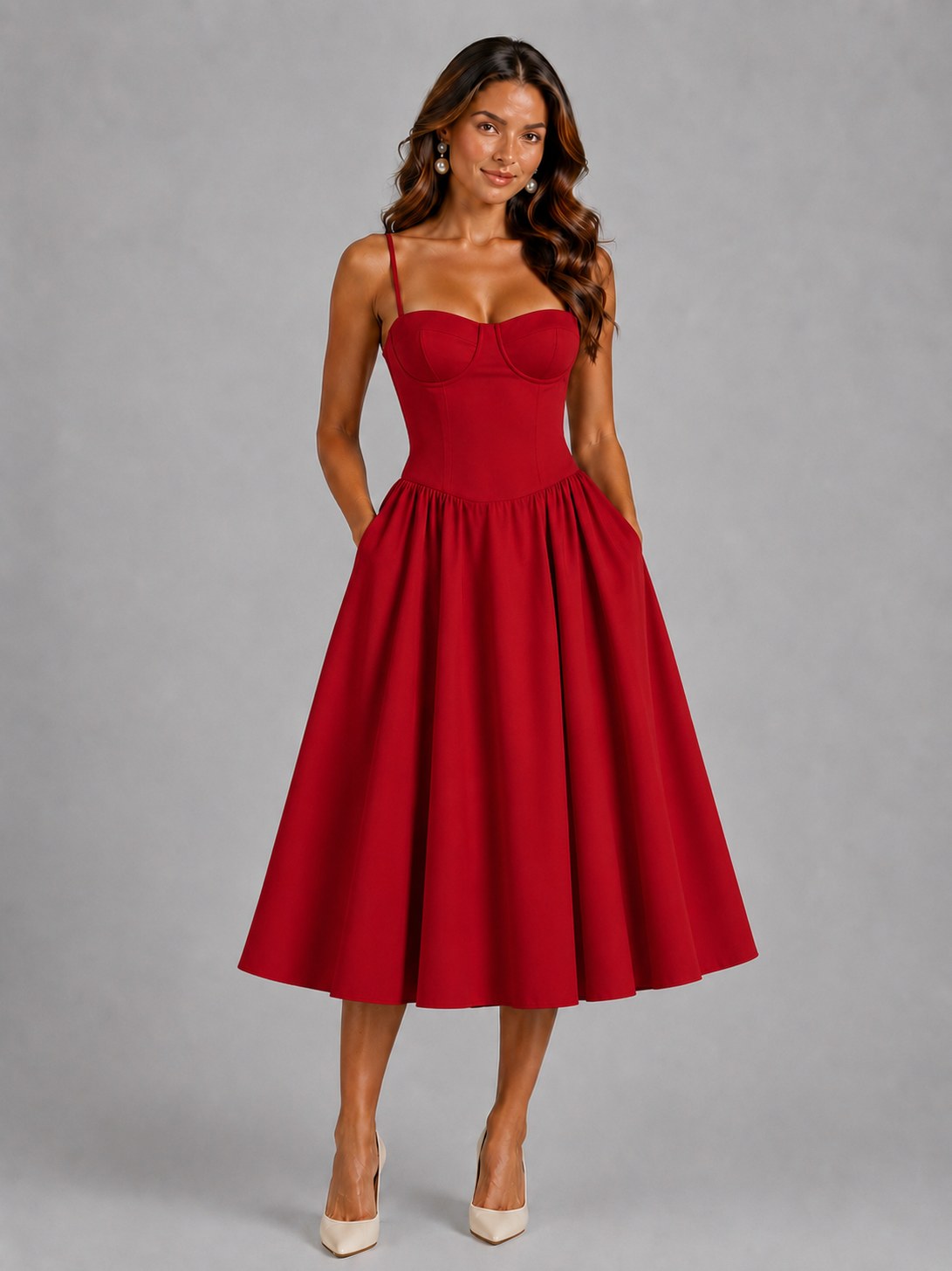 Corset Midi Dress