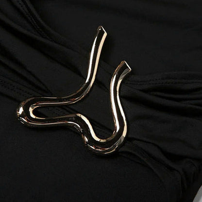 Fitted Long Sleeve Ruched Maxi Dress