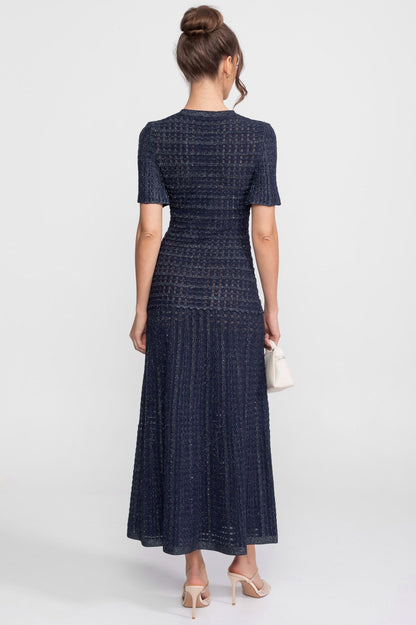 Knit Button Front Maxi Dress