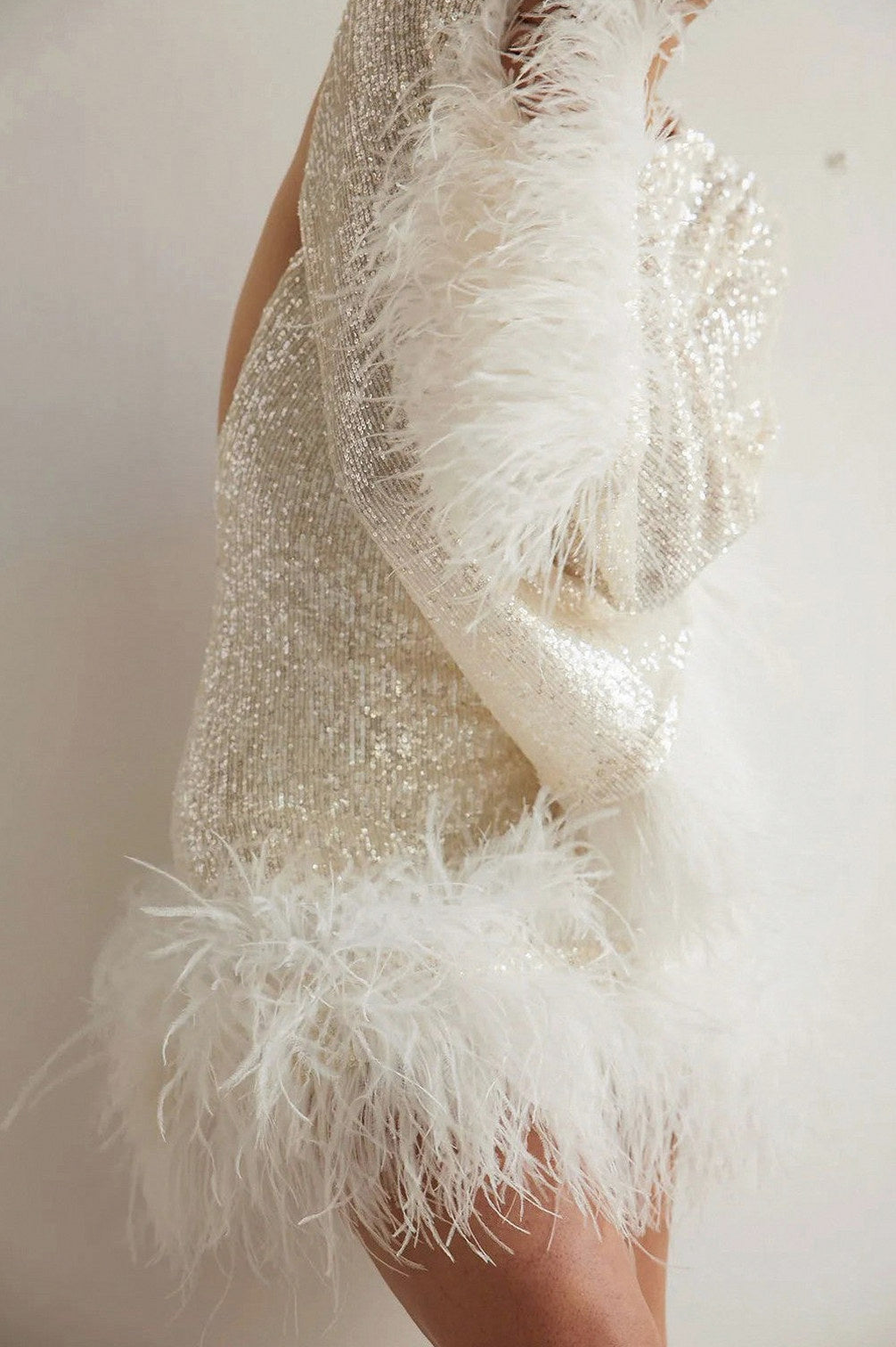 Sequin Long Sleeve Mini Dress