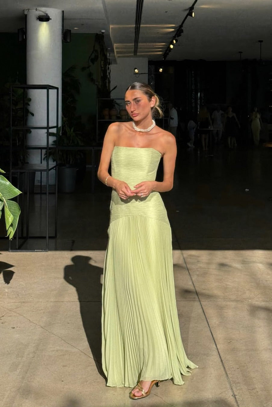 Women's Strapless Maxi Dress