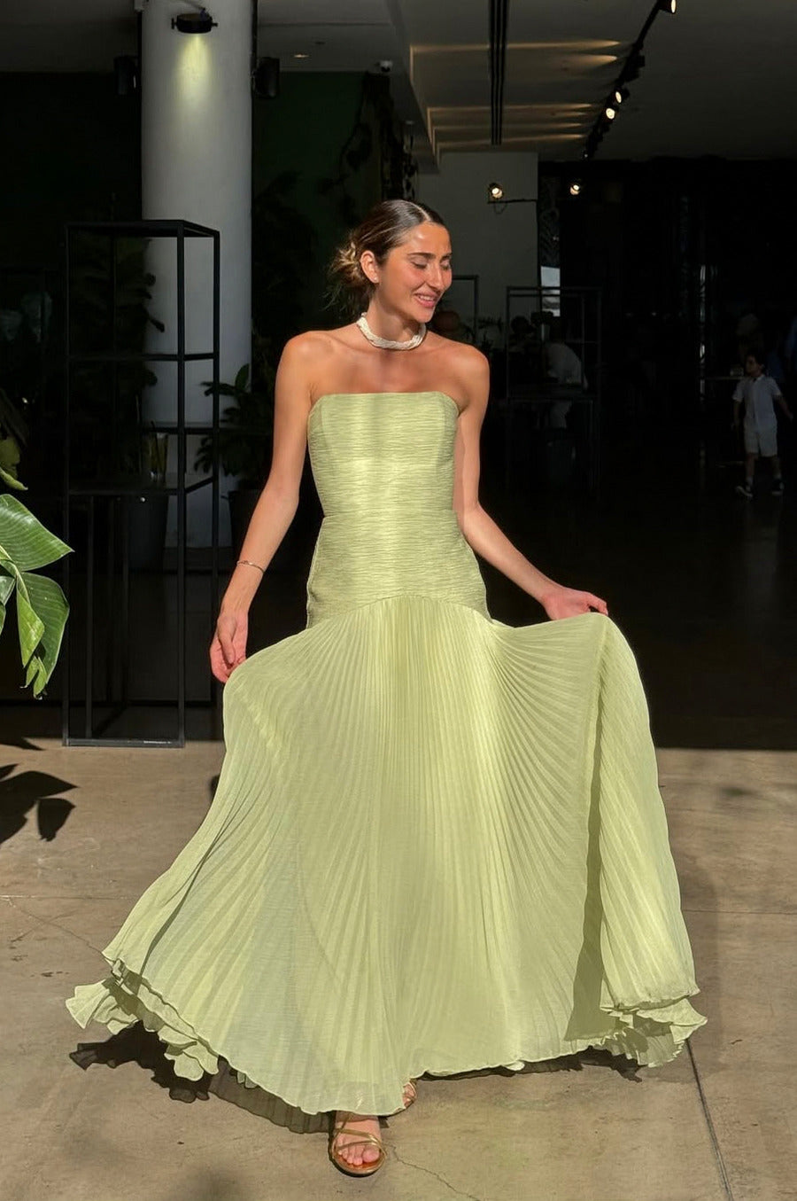 Women's Strapless Maxi Dress
