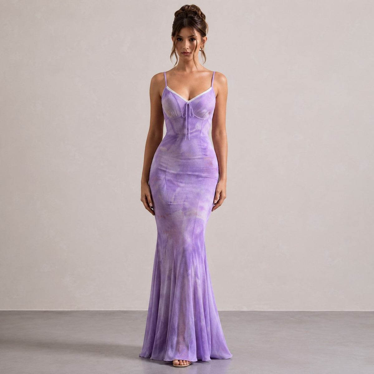 Sweetheart Neck Strappy Fishtail Maxi Dress