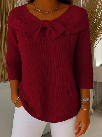 Women’s Jumper – Bow Detail Round Neck