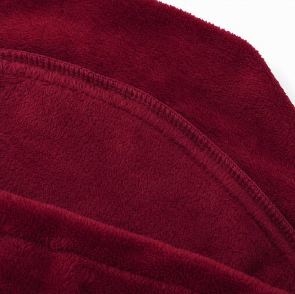 Hooded Plush A-Line Maxi Lounge Dress